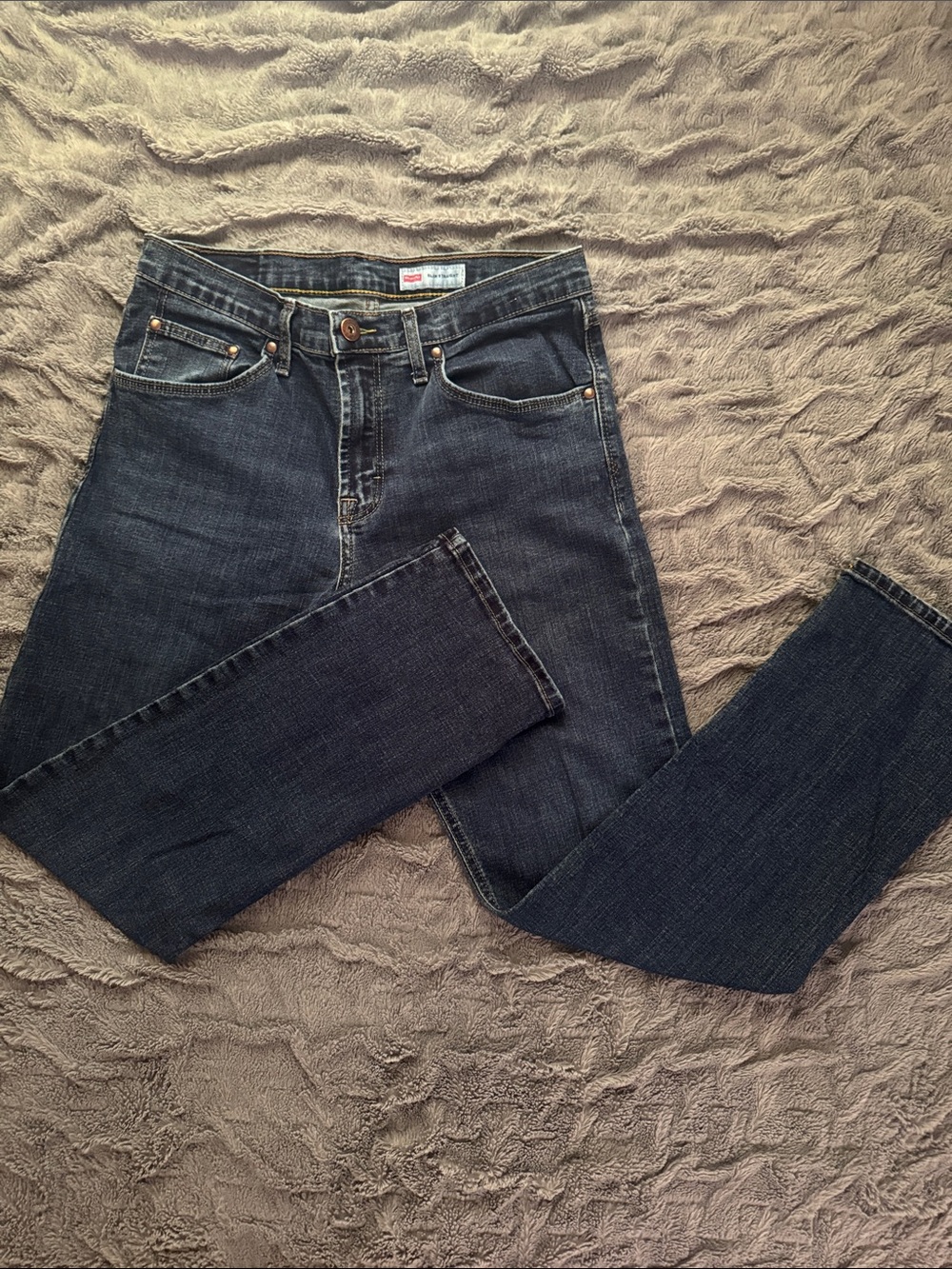 Wrangler Men’s Slim Straight 32x30 Dark Jeans